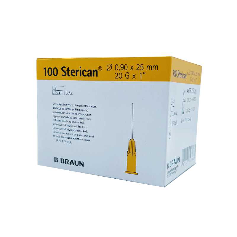 Aguja hipodérmica Sterican 20G x 1", 0,90 x 25 mm, L. Caja 100 u