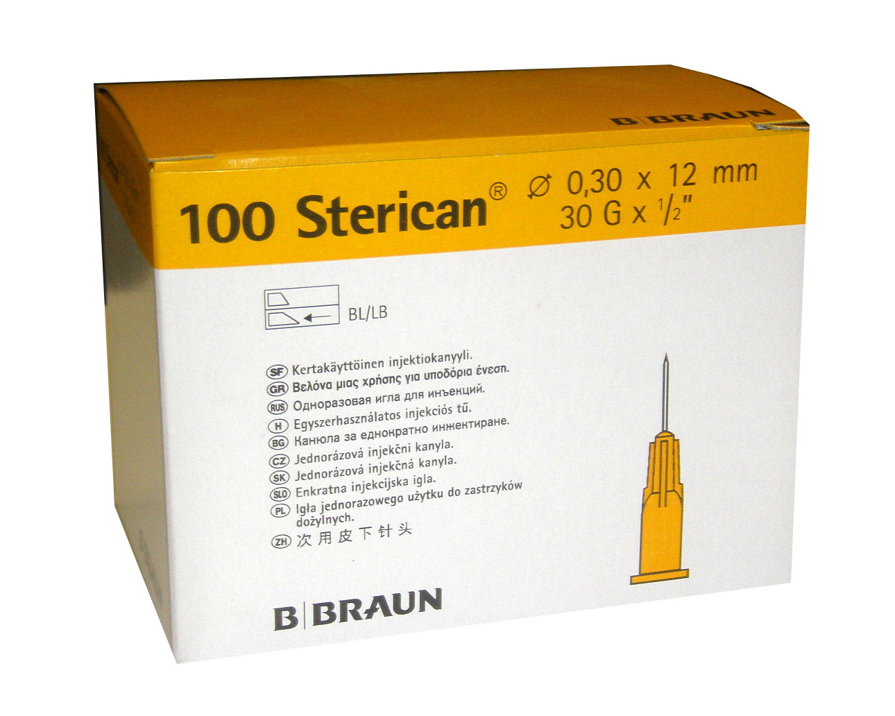 Comprar Aguja Hipodérmica Sterican 0,30 X 12 Mm 30 G 1/2. Caja De 100