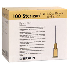 Aguja hipodérmica Sterican 19G x 1 1/2", 1,10 x 40 mm, L. C