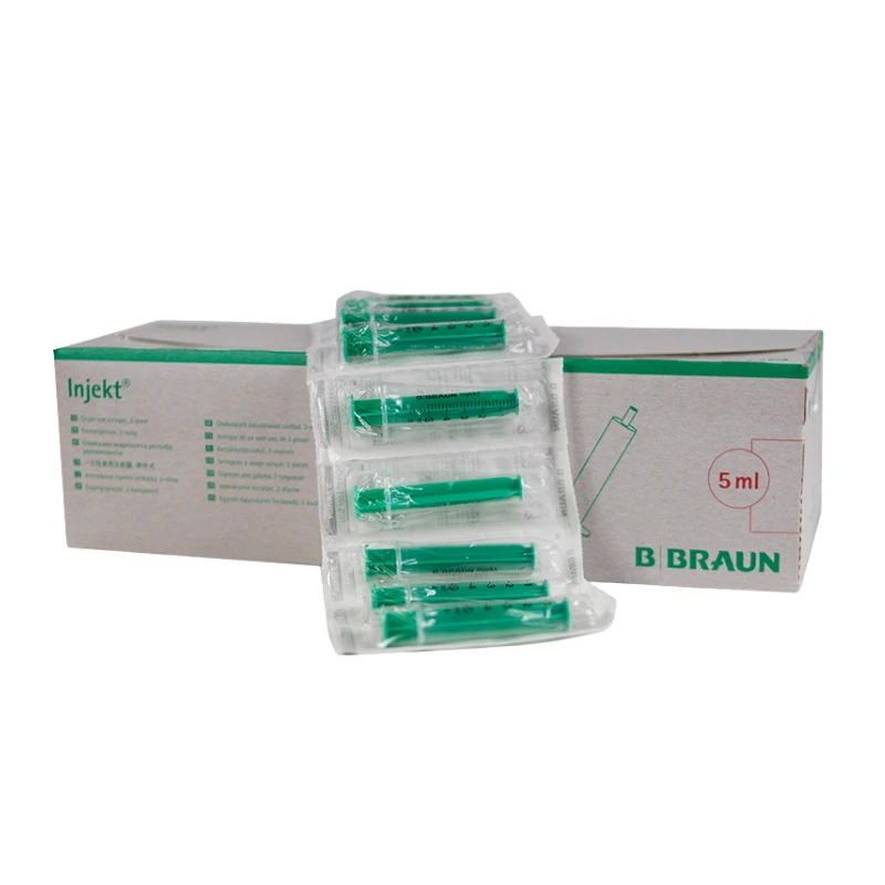 Jeringa B.Braun Injekt 5 ml de 2 cuerpos Luer. Caja de 100