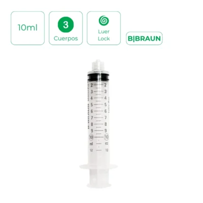 Jeringa Omnifix 10 ml Luer lock sin látex Caja de 100