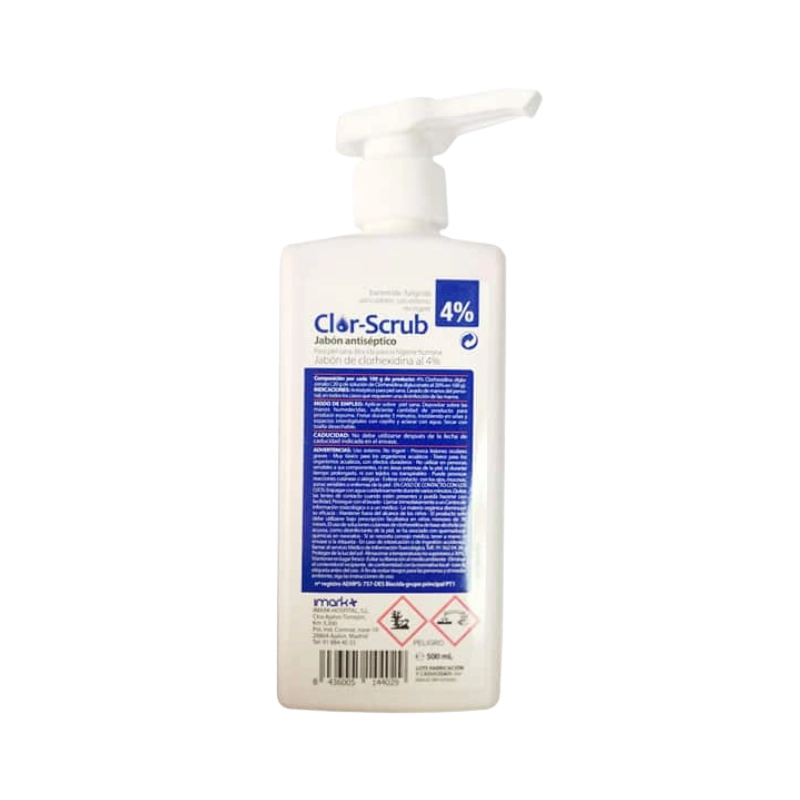 jabón antiséptico Clor-Scrub al 4%. 500 ml