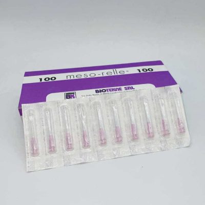 Agujas mesoterapia 32 G 0,23 x 4mm. Caja 100 uds