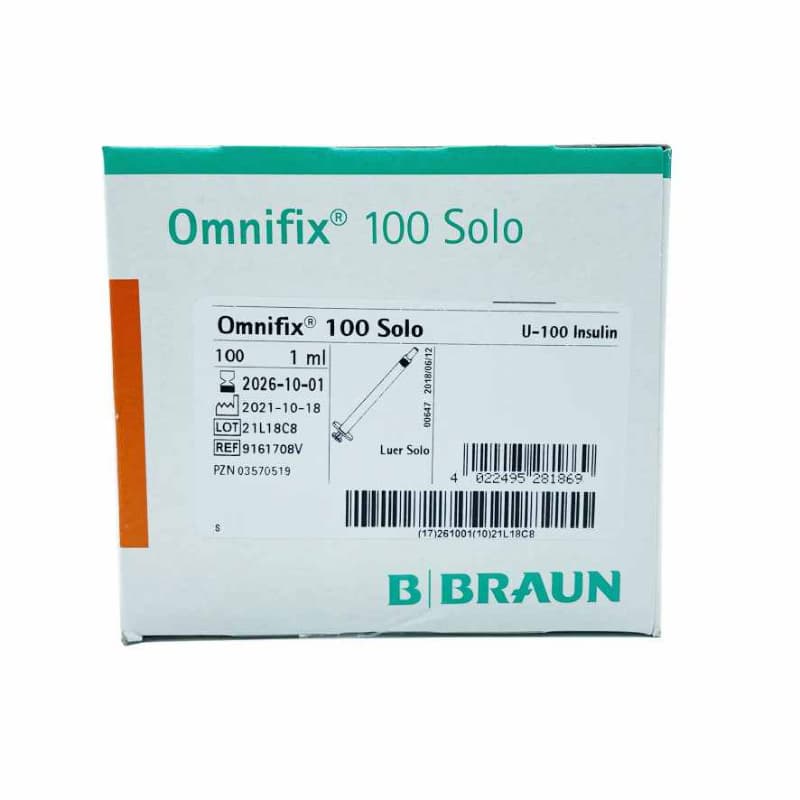 Jeringa insulina 1ml BBraun Omnifix - Imagen 2