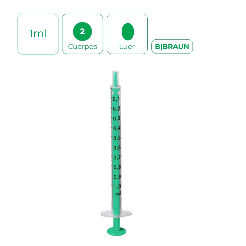 jeringa tuberculina de 1ml sin aguja Bbraun