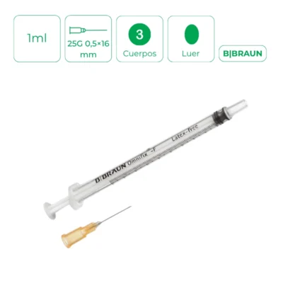 Omnifix®-F Jeringa tuberculina con aguja 25G 0,5×16 mm Luer