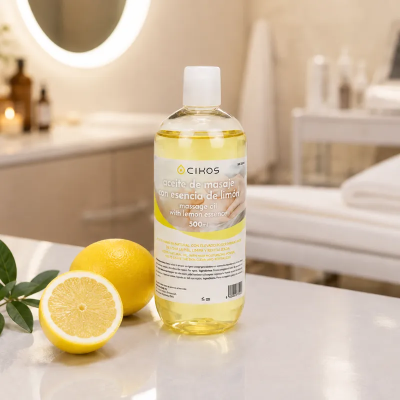 Aceite masaje esencia limón 500ml