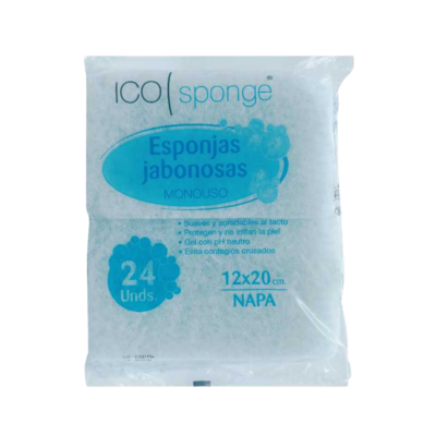 Esponja jabonosa desechable - Caja 24 bolsas