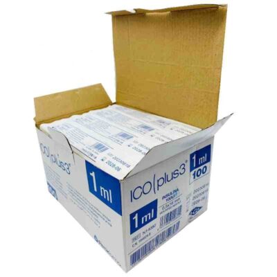 Jeringa Icoplus3 insulina con aguja - 1ml (0,5x16mm)