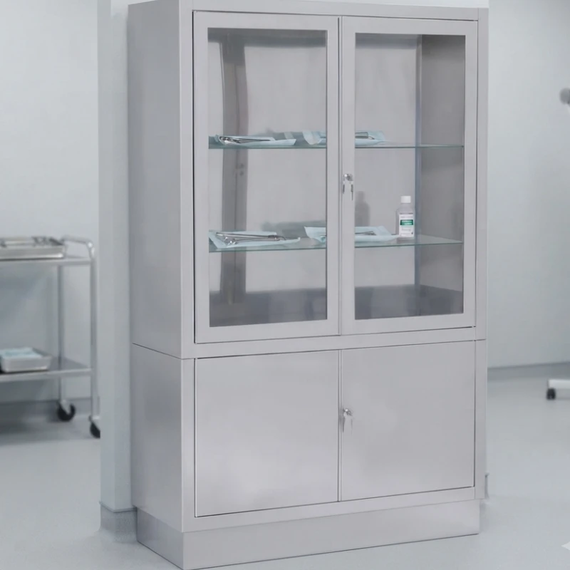 Vitrina Armario Acero Inoxidable. 160x40x100