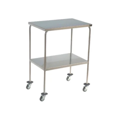 Mesa Auxiliar Inox. 2 Lisos Inox.