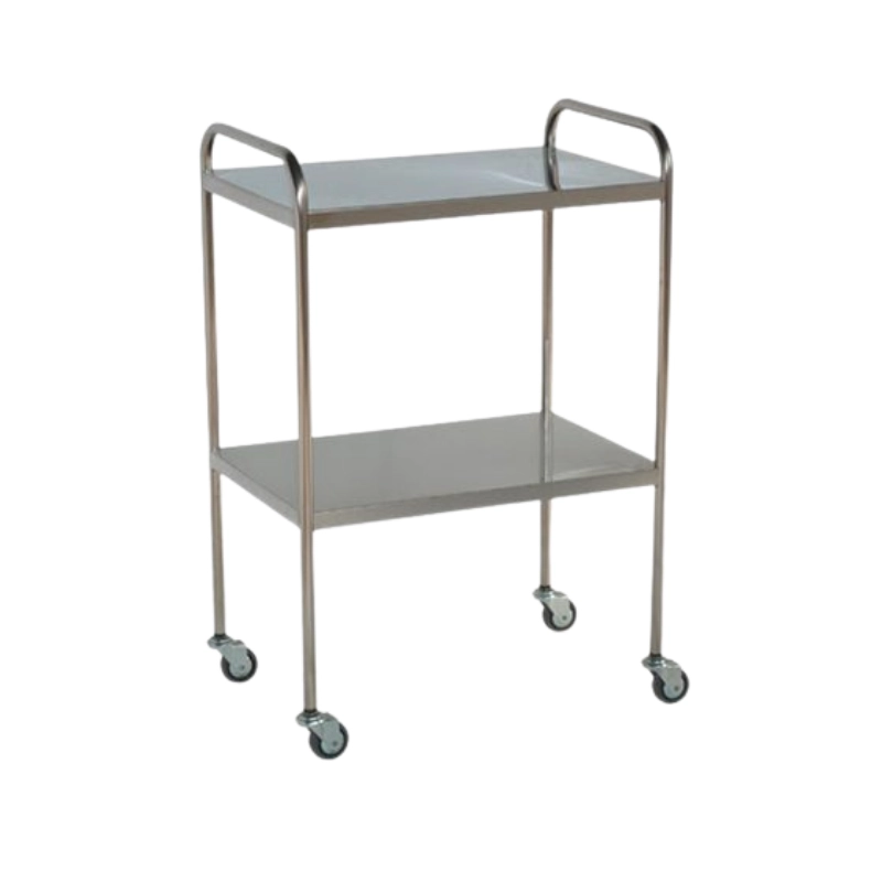 Mesa Auxiliar Inox. 2 Lisos Inox. 2 Empujadores