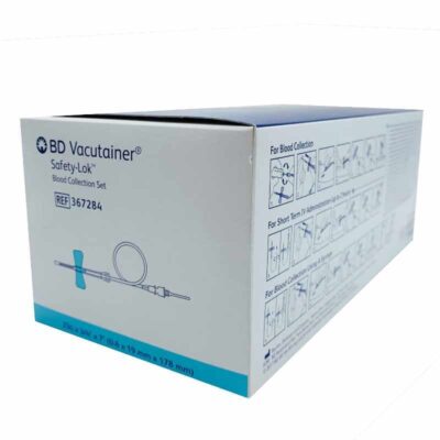 Palomilla BD Vacutainer Safety-Lok 23G x 3/4'' x 7''