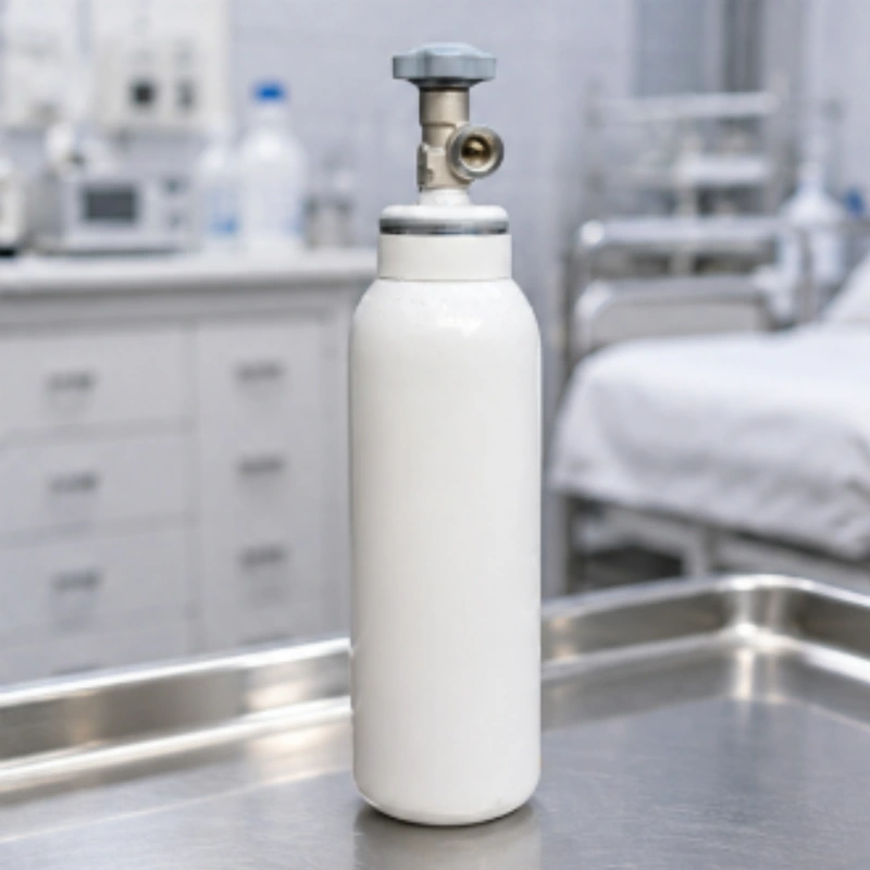 Botella vacía de Oxigeno Medicinal B2