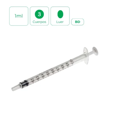 Jeringa 1ml Luer sin aguja BD