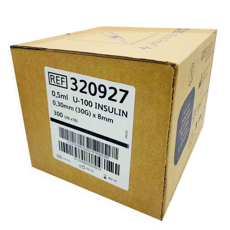Jeringa de insulina 0.5ml 0.30mm x 8mm - Imagen 2