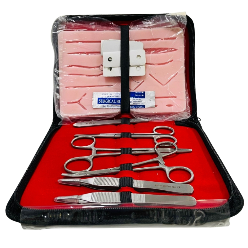 Kit de sutura con almohadilla