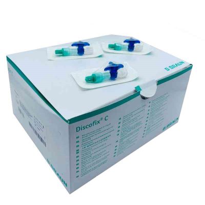 Llave tres vias discofix caja 100 unidades