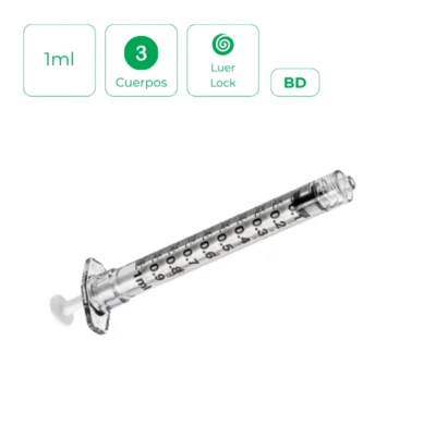 Jeringas BD Plastipak Luer Lock 1 ml (100 uds.)