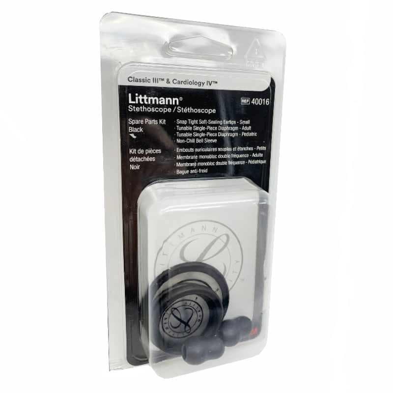 Kit de repuestos para estetoscopio Littmann Classic III & Cardiology IV (Negro)