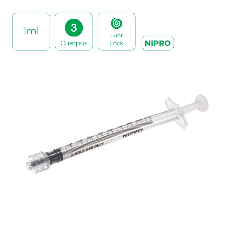 eringa de 3 cuerpos nipro Luer Lock 1ml