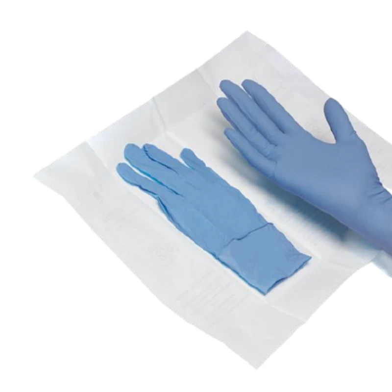 Guante de examen estériles de nitrilo sin polvo