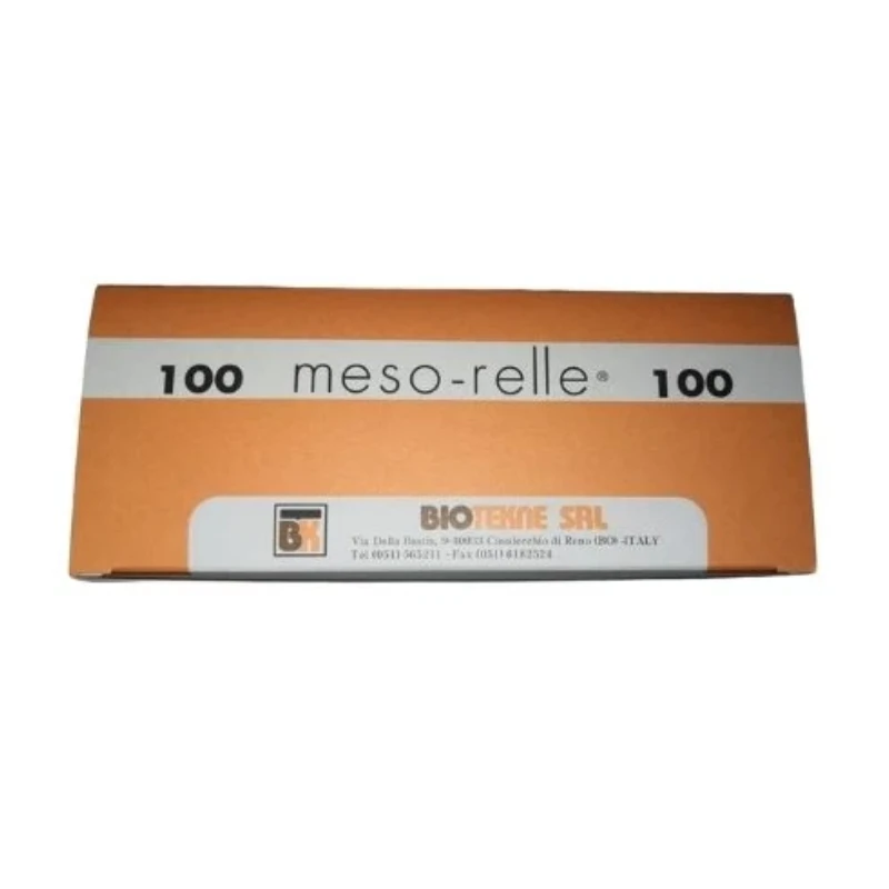 Aguja mesoterapia Meso- relle 27G 0.40x 12mm 100U