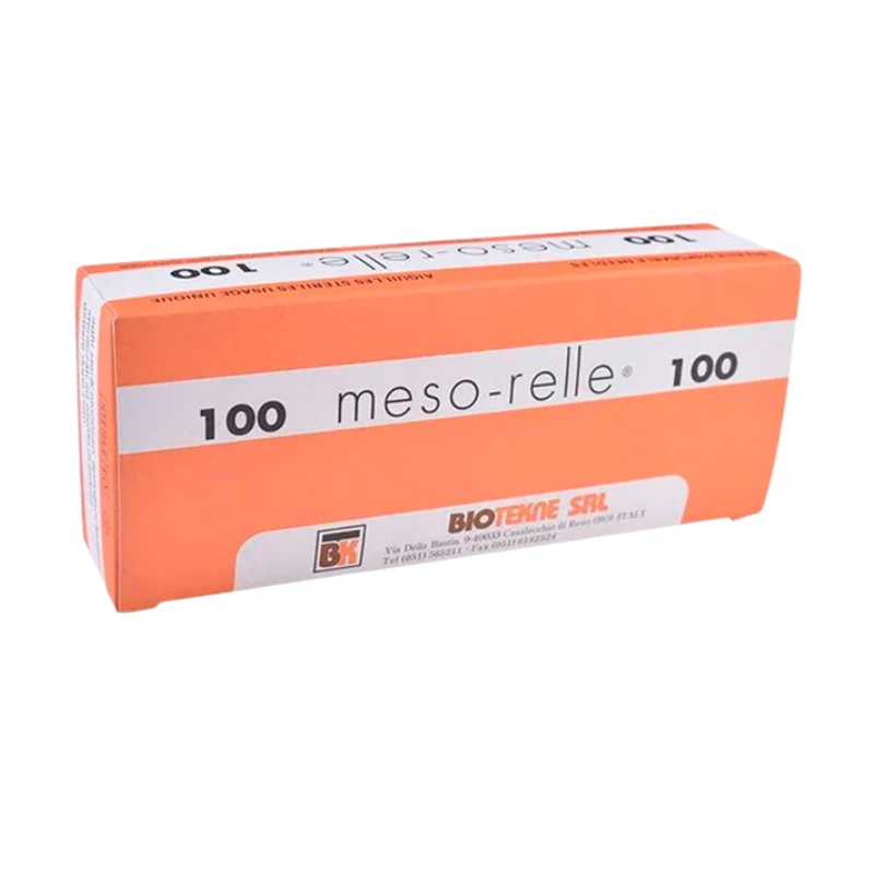 Aguja mesoterapia Meso- relle 27G 0.40x 12mm 100U