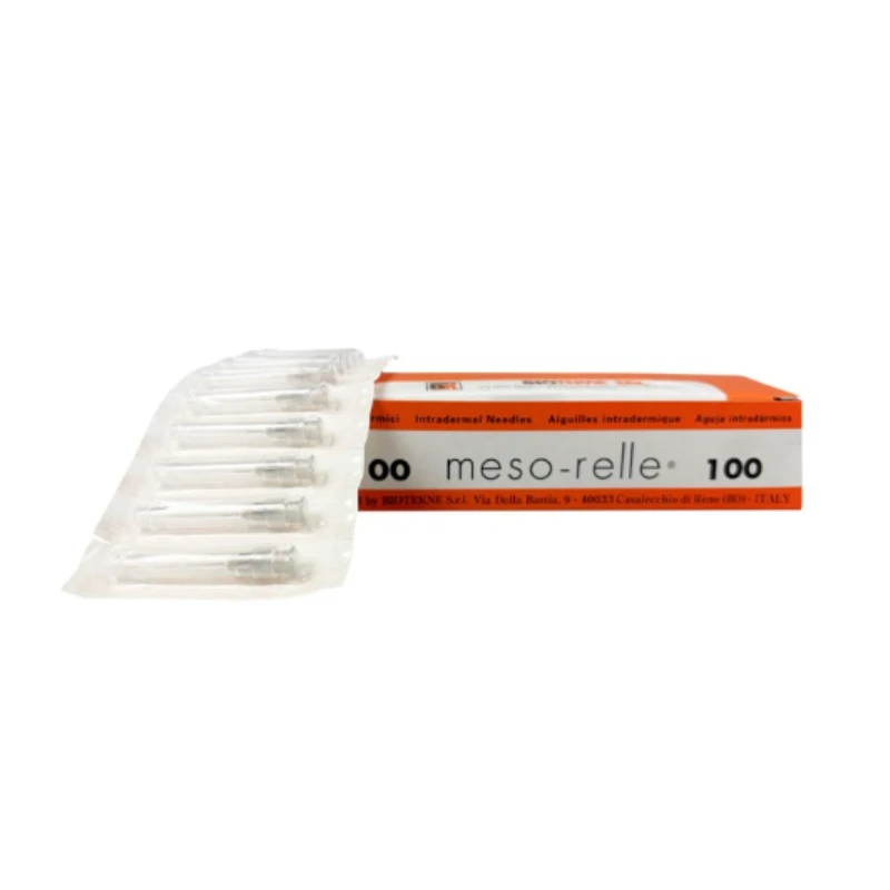 Aguja mesoterapia Meso- relle 27G 0.40x6mm 100U