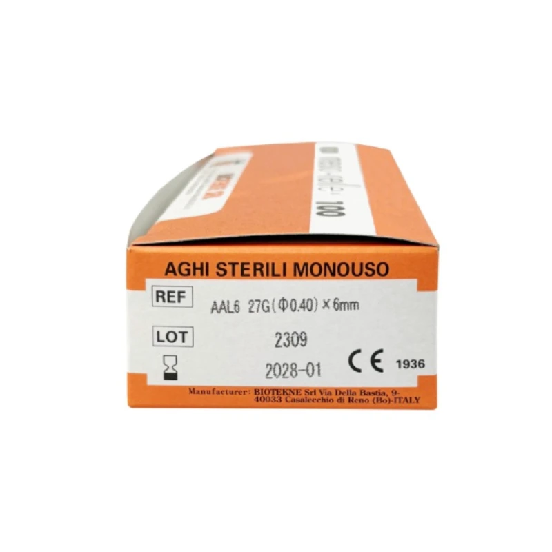 Aguja mesoterapia Meso- relle 27G 0.40x6mm 100U