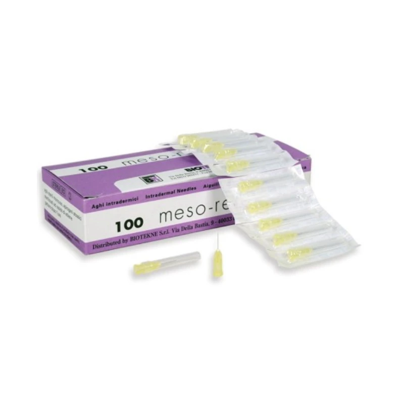 Aguja mesoterapia Meso- relle 30G 0.30x 8mm 100U