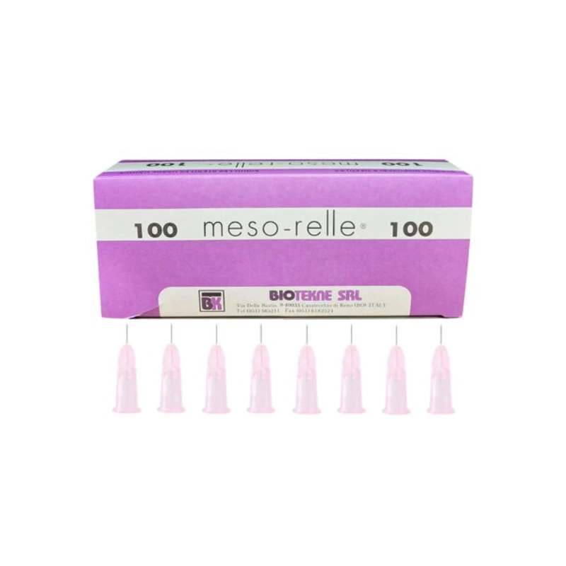 Aguja mesoterapia Meso- relle 32G 0.23x4mm 100U