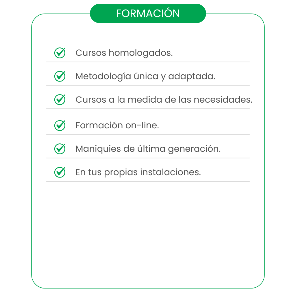 Curso uso del desfibrilador