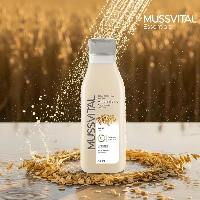 Gel de Baño de Extracto de Avena MUSSVITAL