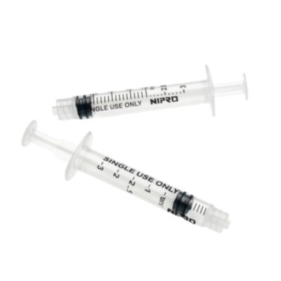 Jeringa nipro 2ml Luer slip sin aguja 100 Unidades