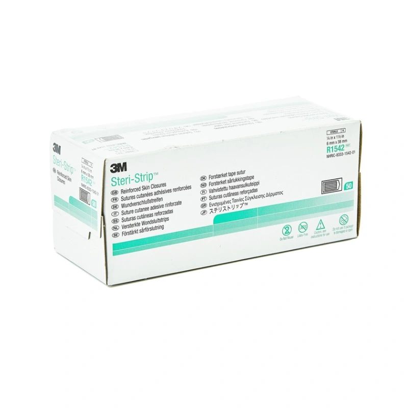 Steri-Strip 3M Bandas de Sutura cutánea Reforzadas 6 mm x 38 mm Pack de 50 sobres estériles