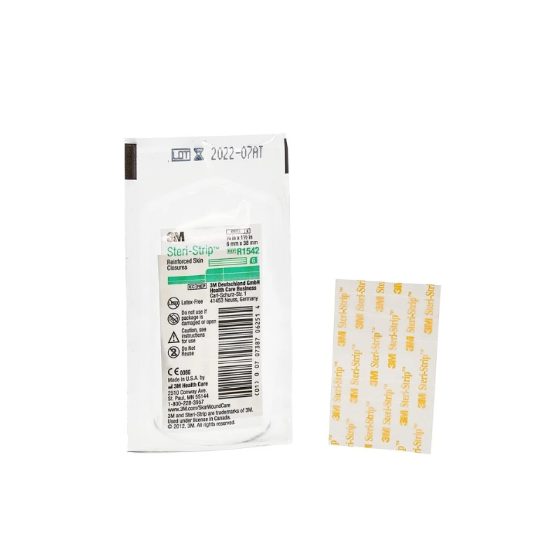 Steri-Strip 3M Bandas de Sutura cutánea Reforzadas 6 mm x 38 mm Pack de 50 sobres estériles