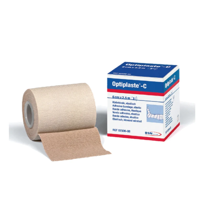 Venda adhesiva Optiplaste- C color carne 6cmx2.5m 1Und