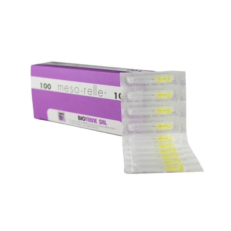 Aguja mesoterapia Meso- relle 30G 0.30x4mm 100U