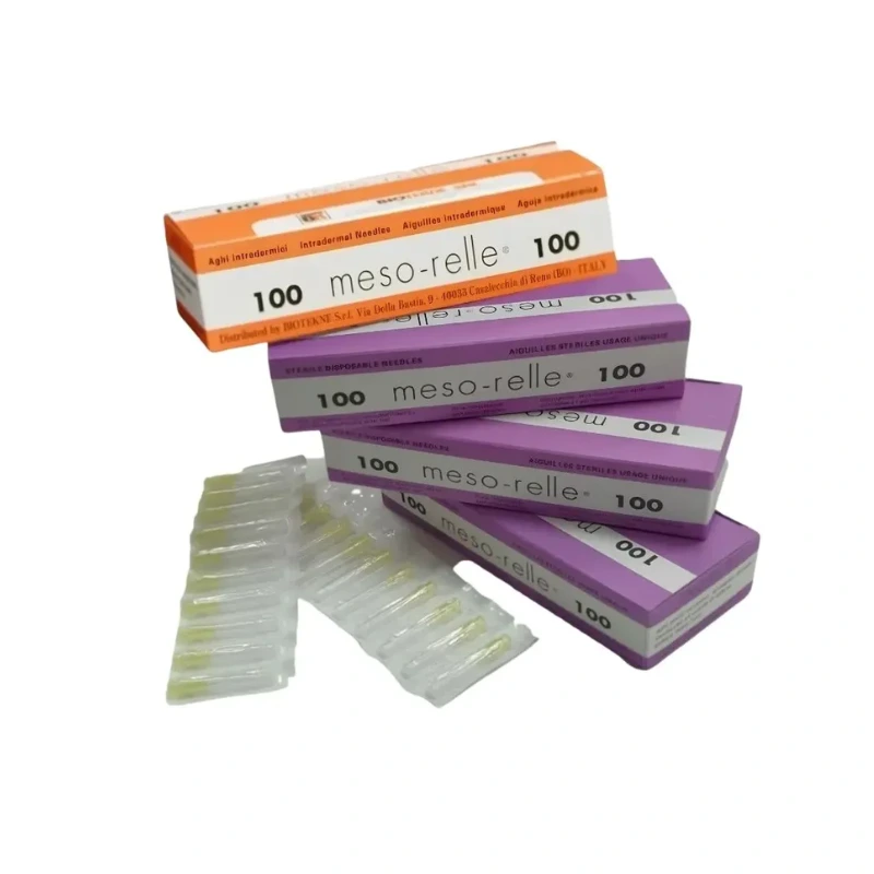Aguja mesoterapia Meso- relle 30G 0.30x4mm 100U
