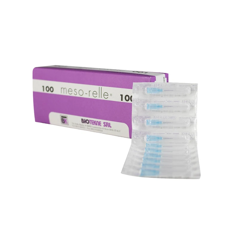Aguja mesoterapia Meso- relle 31G 0.25x4mm 100U