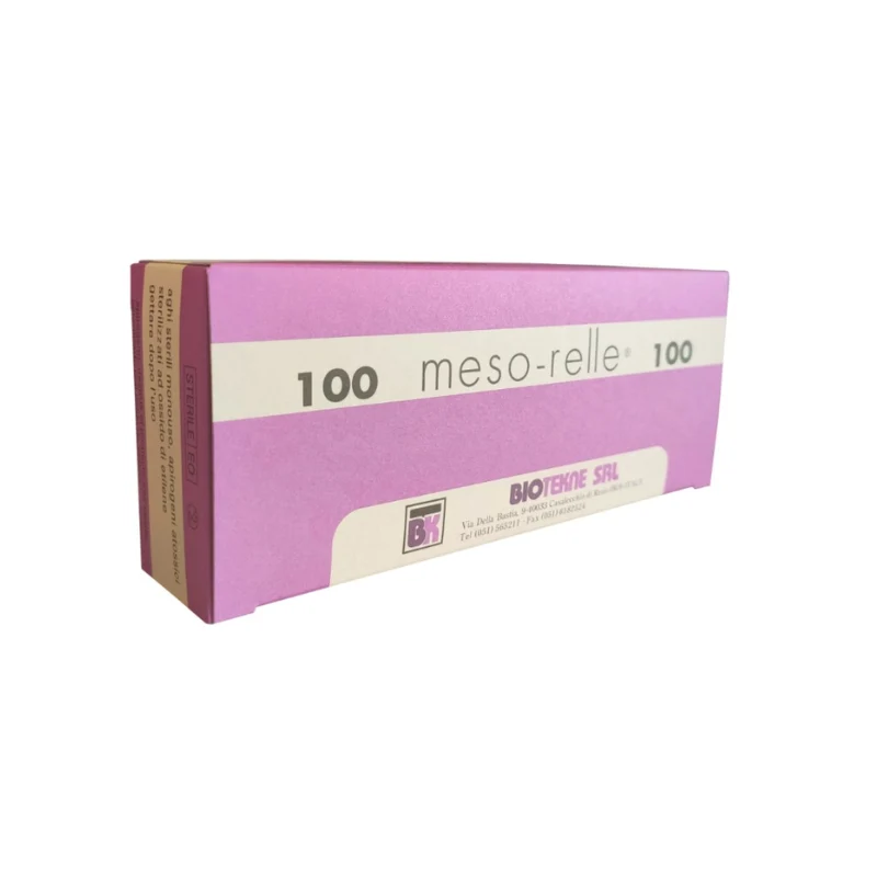 Aguja mesoterapia Meso- relle 31G 0.25x4mm 100U