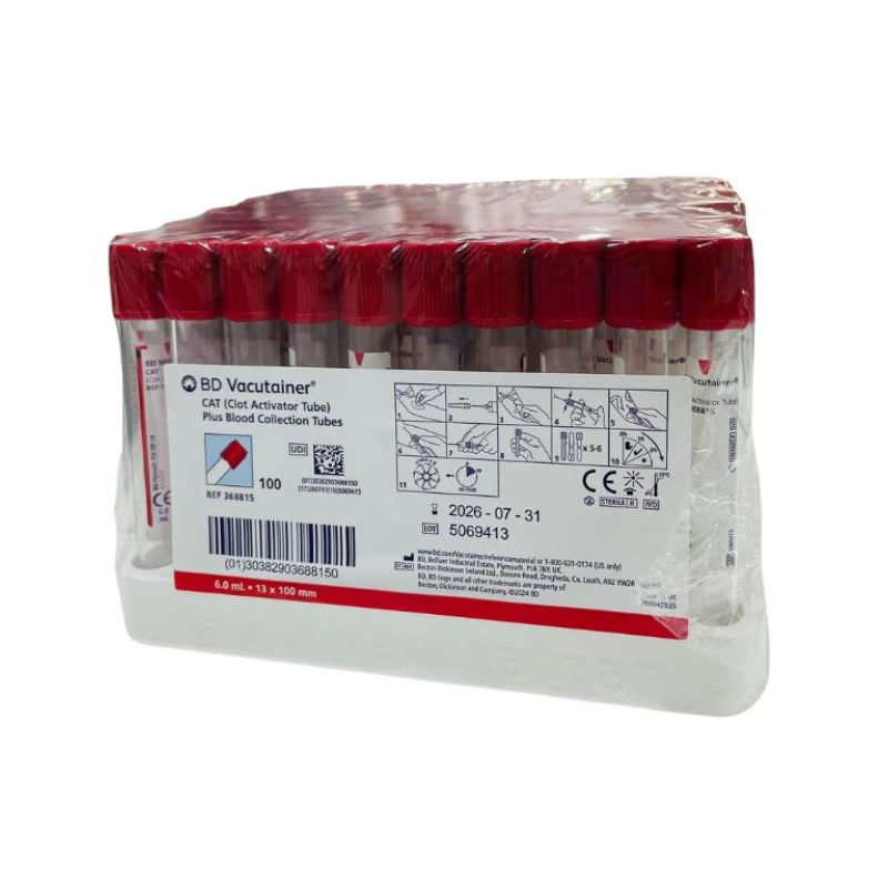 Tubo de extracción de sangre BD Vacutainer 6.0 ml 13×100
