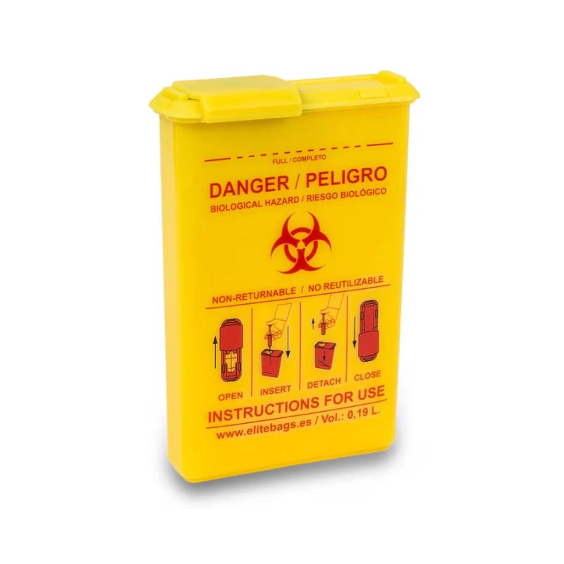 Contenedor de agujas de bolsillo 0,19 litros