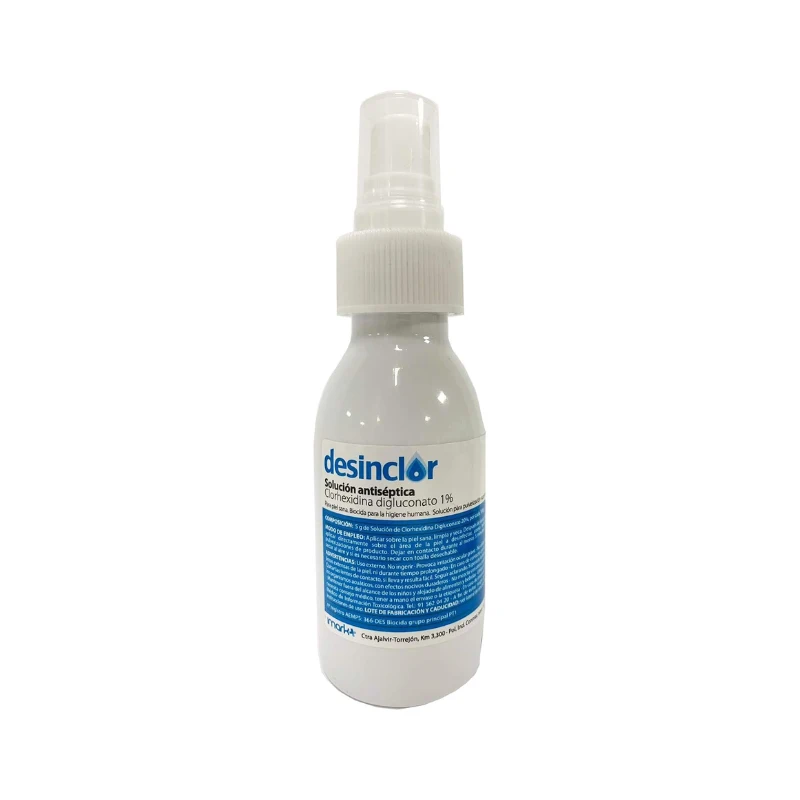 Desinclor spray 1% clorhexidina, solución antiséptica 100ml