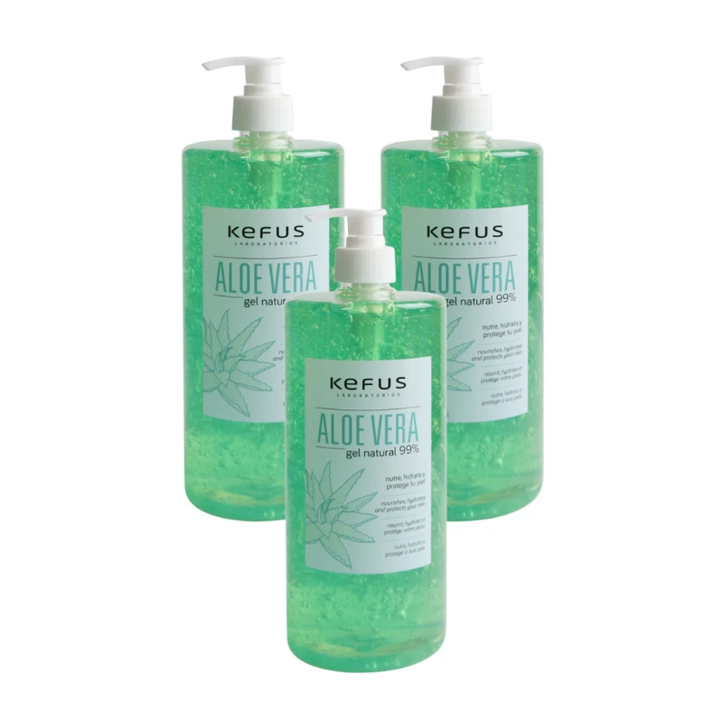 Gel de Aloe Vera natural verde Kefus. 1 litro