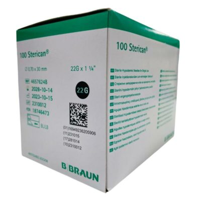AGUJA STERICAN G22 0 7X30MM C/100UDS