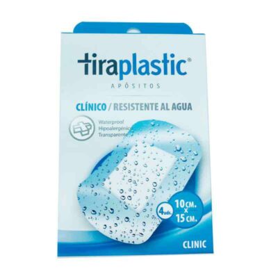 TIRITA PLASTIC RESITENTE AL AGUA 10X15CM 4 UDS 