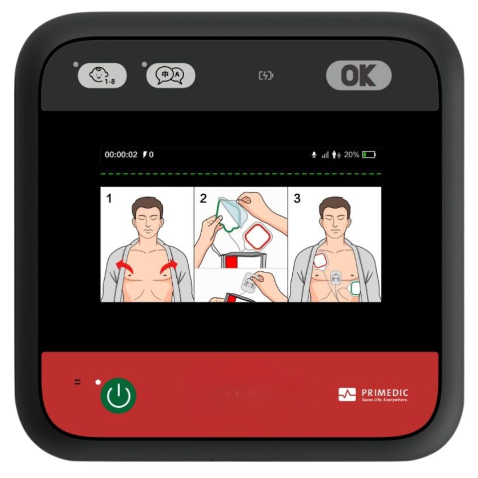 myPAD desfibrilador portatil pequeño