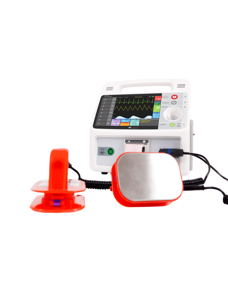 Monitor Desfibrilador Rescue Life 9 (Impresora, ECG 12 ch, Temp)